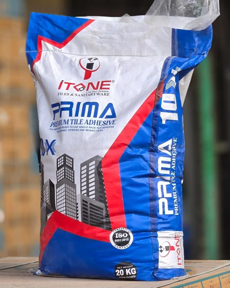 Itone Tile Adhesive Prima — white tile adhesive for standard floor and wall tiles