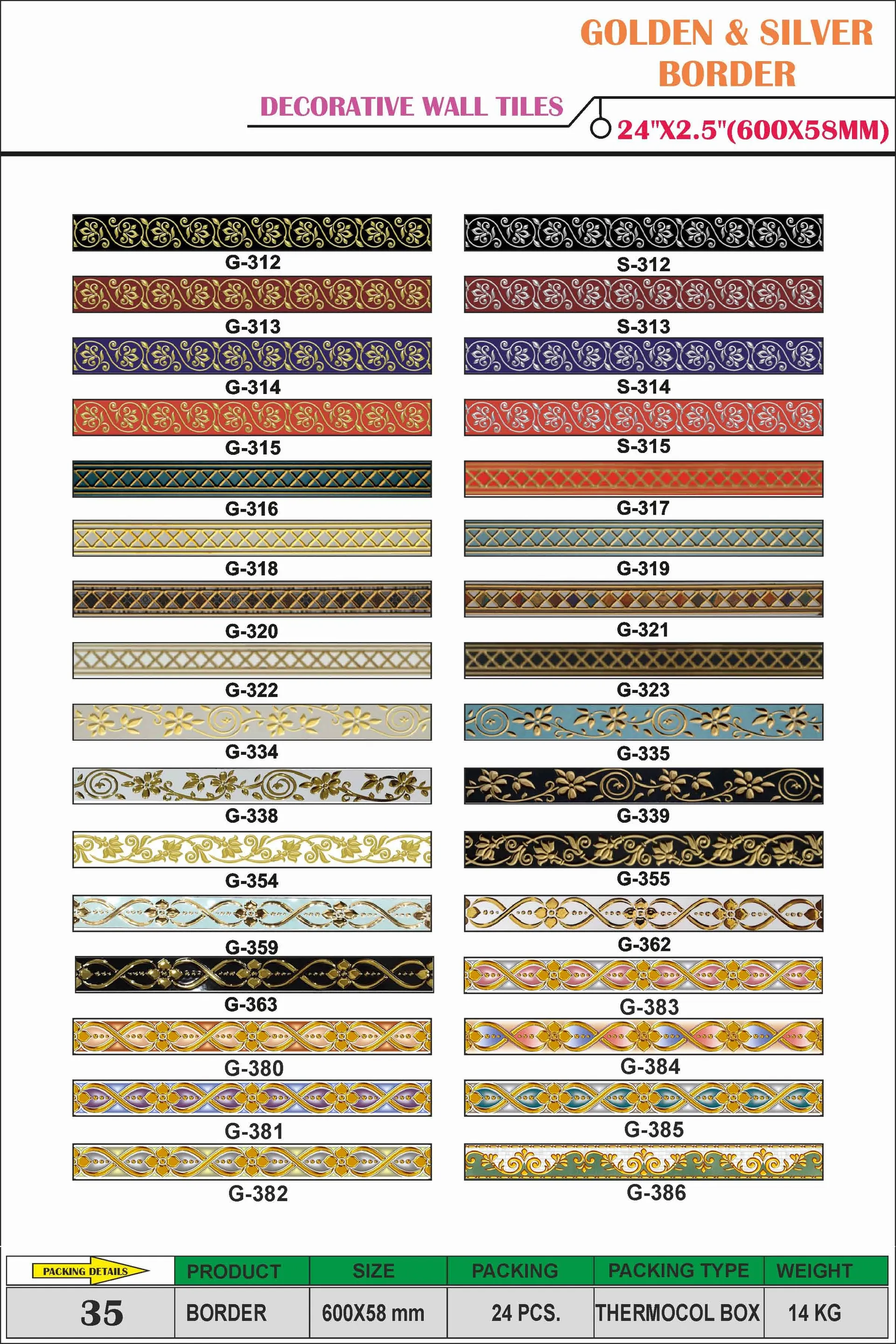 Border Tiles — Itone Ceramic decorative tiles