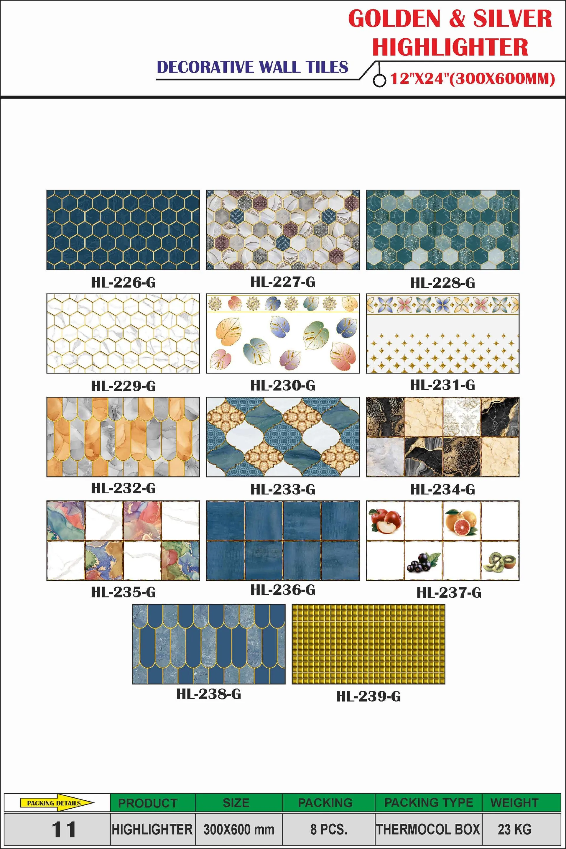 Highlighter Tiles — Itone Ceramic decorative tiles